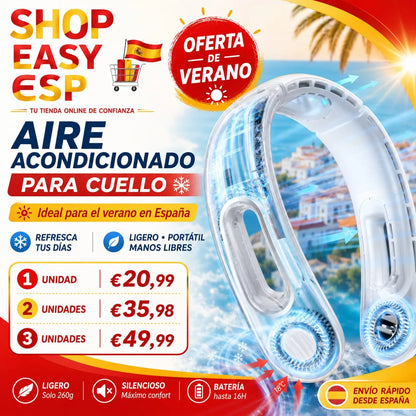 Aire Acondicionado Para Cuello 360° - ¡Que no te dé el sol de justicia este verano!